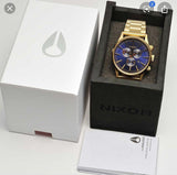 Nixon Sentry Chronograph Blue Sunray Dial Men's Watch A386-1922