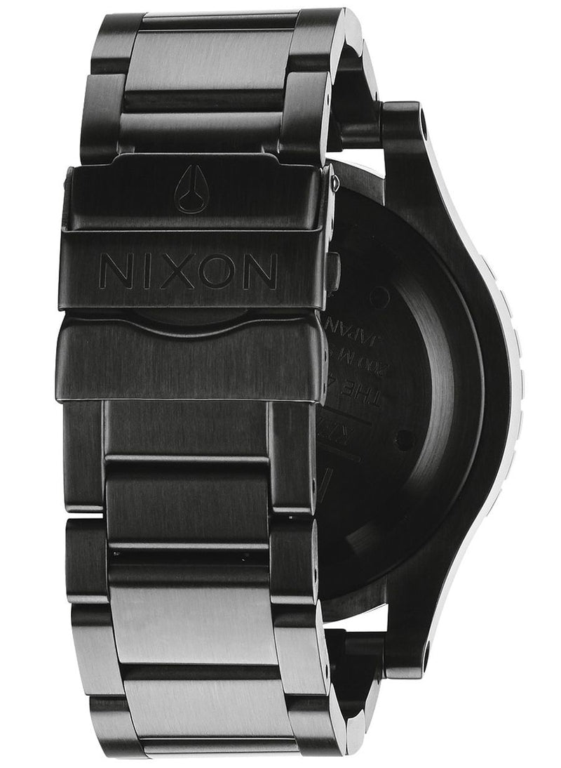 Nixon 48-20 Chrono Black Dial Black Ion-plated Men's Watch A486-1320