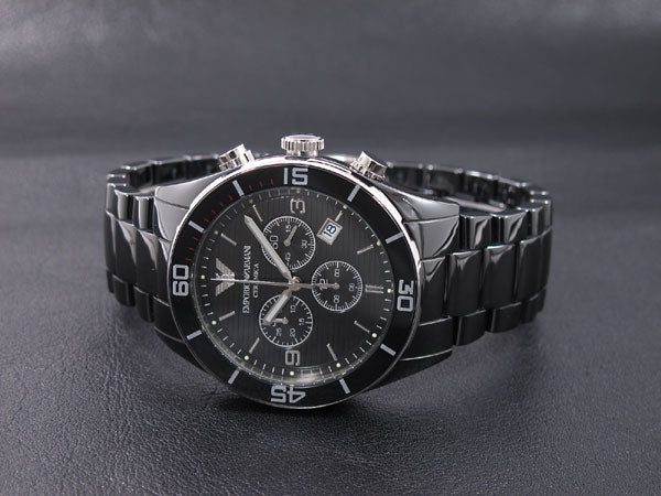 Emporio Armani Black Ceramic Chronograph Men's Watch AR1421