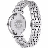 Emporio Armani Retro Black Dial Silver Watch AR1676