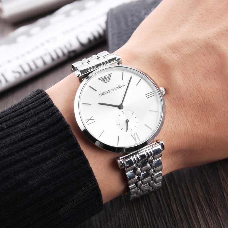 Emporio Armani Classic Silver Watch AR1819