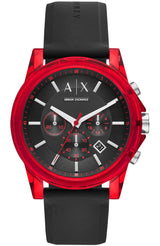 Outerbanks Red Silicon Strap Men's Watch  AX1338 - Big Daddy Watches