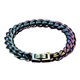 Big Daddy 10mm Rainbow Miami Cuban Link Bracelet