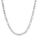 Big Daddy 7mm Steel Silver Figaro Chain