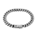 Big Daddy 8mm Silver Cuban Link Bracelet