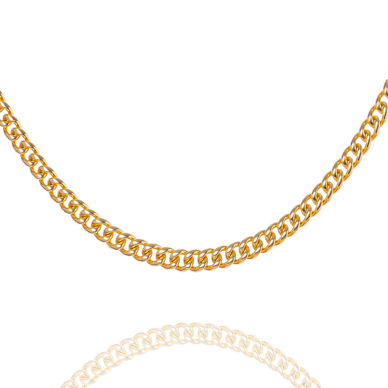 Big Daddy 5MM Cuban Curb 18K Gold Chain