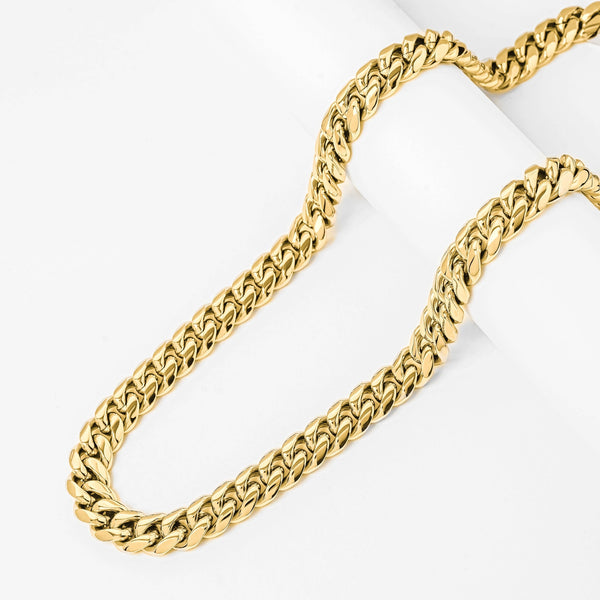 Big Daddy 8MM Cuban Link 18K Gold Chain