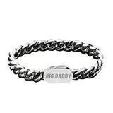 Big Daddy 10mm Silver Miami Cuban Link Bracelet