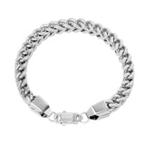 Big Daddy 8MM Silver Cuban Bracelet