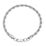 Big Daddy 6MM Silver Steel Rope Bracelet