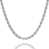 Big Daddy 6MM Silver Steel Rope Chain