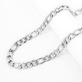 Big Daddy 11MM Silver Steel Figaro Chain