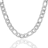 Big Daddy 11MM Silver Steel Figaro Chain