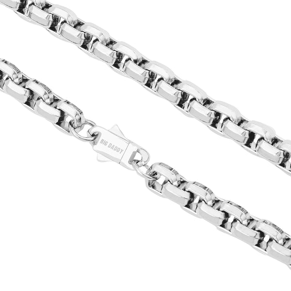 Big Daddy 8MM Silver Steel Franco Box Chain