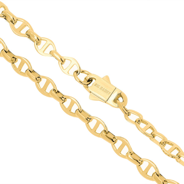 Big Daddy 8MM Gold Mariner Link Chain