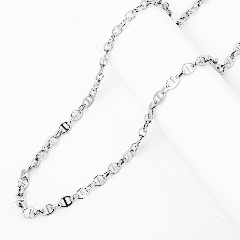 Big Daddy 8MM Silver Steel Mariner Link Chain