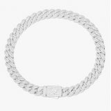 Big Daddy 8MM Cuban Link Rhodium Iced Out Bracelet