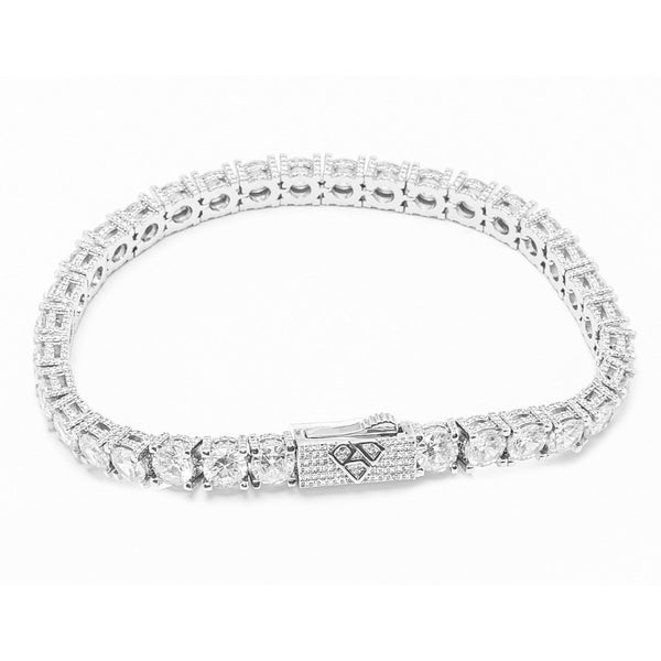 Big Daddy 6MM Diamond Silver Tennis Bracelet