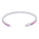 Big Daddy 4MM Silver Ruby Tennis Bracelet