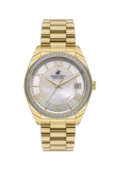 BEVERLY HILLS POLO CLUB Women's 36 MM Gold Analog Stainless Steel Watch – BP3592C.120