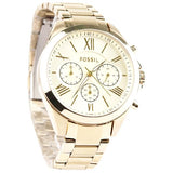 Fossil Modern Analog Gold Dial Women's Watch BQ1746