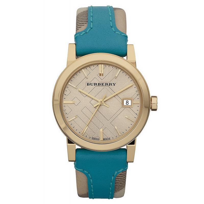 Burberry Ladies Blue Leather Strap Women's Watch  BU9112 - Big Daddy Watches