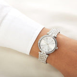 Michael Kors Petite Darci Silver Dial Stainless Steel Ladies Watch MK3364 Water resistance: 50 meters / 165 feet Movement: Quartz  