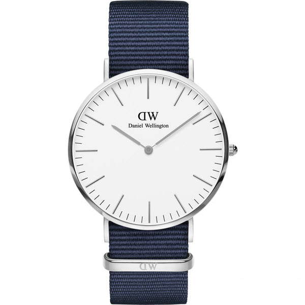 Daniel Wellington White Classic Bayswater 40mm Men's Silver Watch DW00100276 - Big Daddy Watches