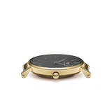 Daniel Wellington Petite Evergold Black Dial 32mm Ladies Watch DW00100347