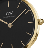 Daniel Wellington Petite Evergold Black Dial 32mm Ladies Watch DW00100347
