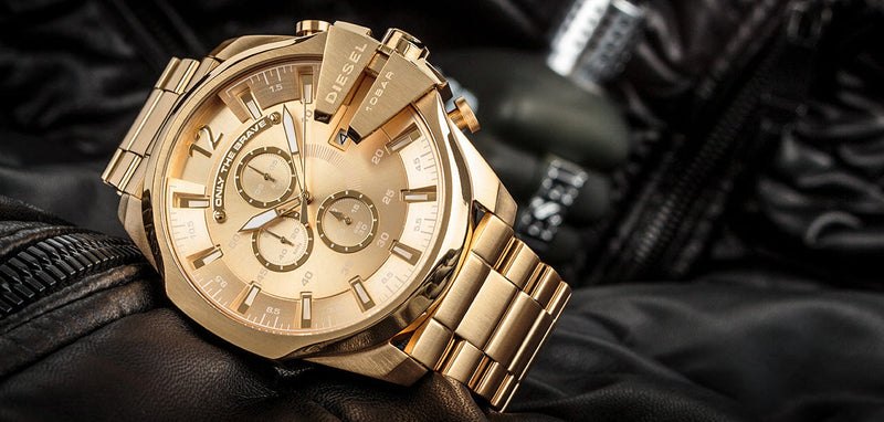 Diesel Mega Chief All Gold Chrono Watch DZ4360