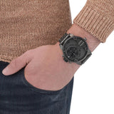 DIESEL Little Daddy Dual Time Chronograph Grey Dial Steel Men's Watch DZ7263
