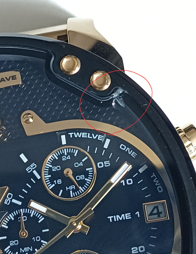 Diesel Big Daddy Gold Men's Watch DZ7333 (DEFECT)