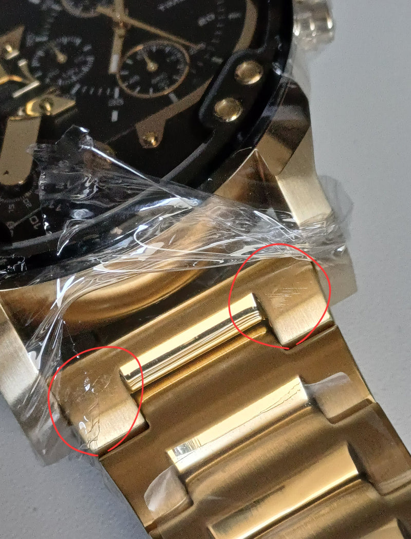 Diesel Big Daddy Gold Men's Watch DZ7333 (DEFECT)