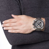 Diesel BAMF Chronograph Grey Dial Grey Ion-plated Men's Watch DZ7344