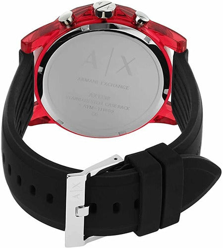 Outerbanks Red Silicon Strap Men's Watch AX1338 - Big Daddy Watches #3