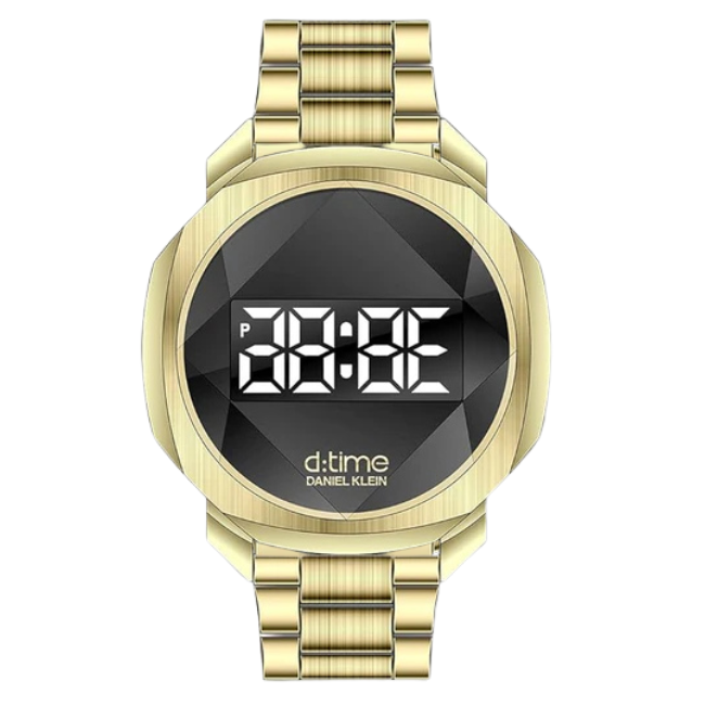 Daniel Klein D-Time Black Dial Gold Watch - DK.1.12889-4