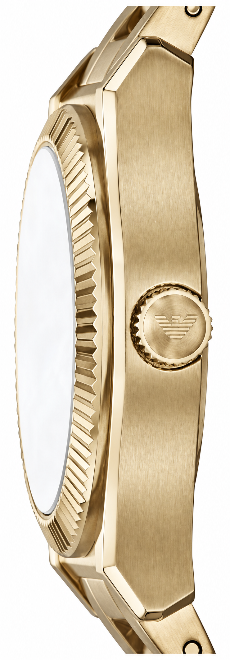 Emporio Armani Three-Hand Date Gold-Tone Stainless Steel Watch AR11657