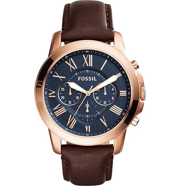 Fossil Grant Chronograph Blue Dial Men's Watch FS5068
