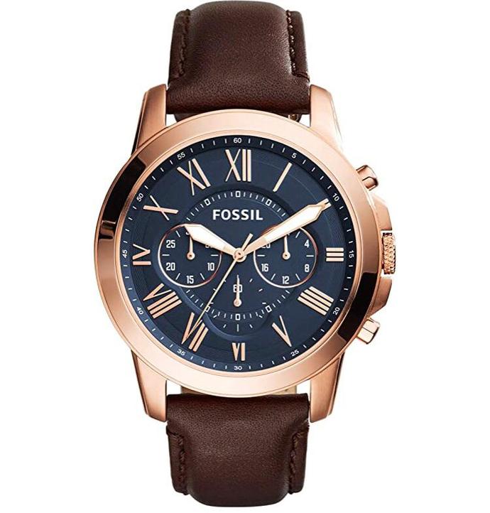 Fossil Grant Chronograph Blue Dial Men's Watch FS5068