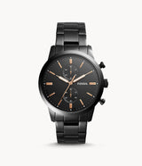 Fossil Townsman Chronograph Black Stainless Steel WatchTownsman 44 mm Chronograph Black Stainless Steel Men's Watch FS5379 - Big Daddy Watches #3