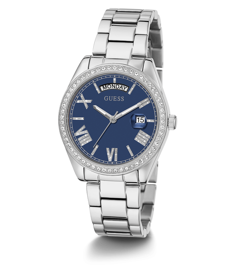 Guess Luna Silver Case Blue Dial Women's Watch GW0307L1