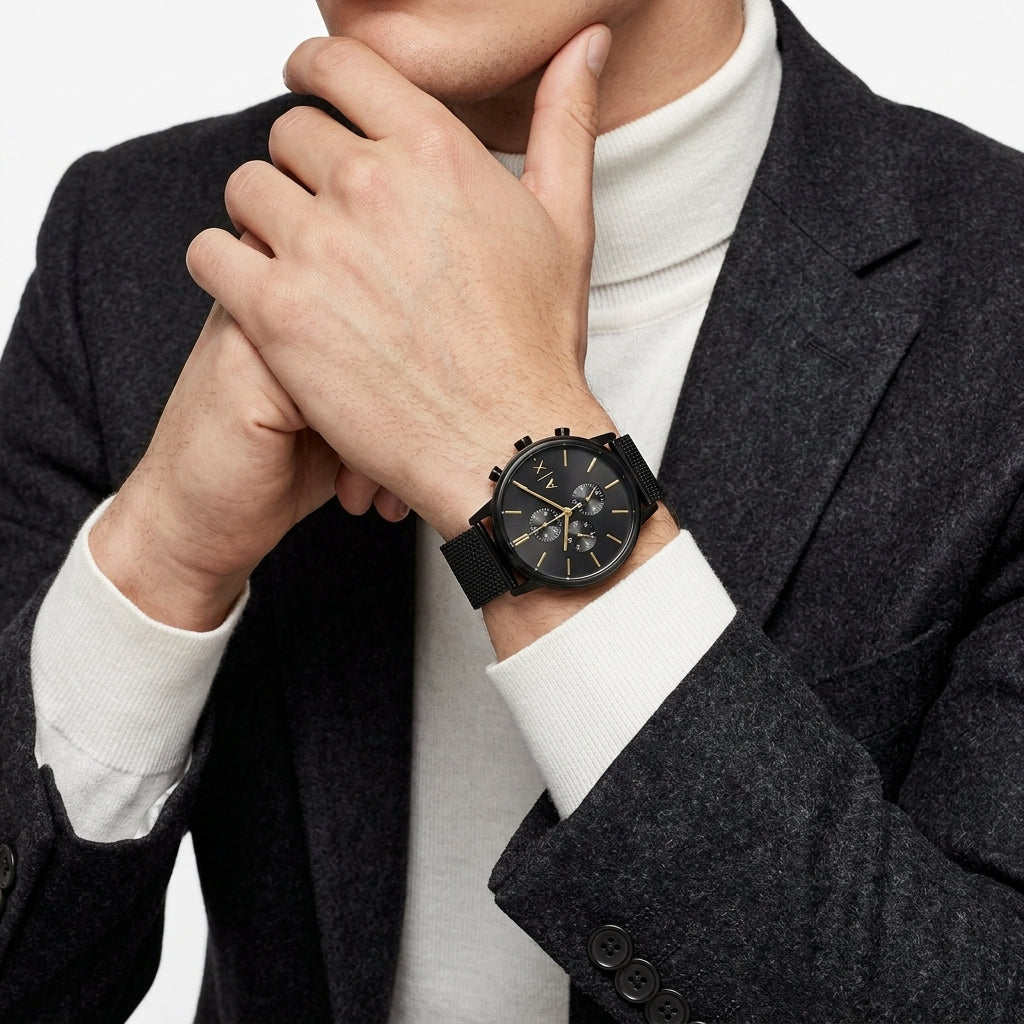 Armani Exchange Cayde Multifunction Black Dial Men's Watch - AX2716