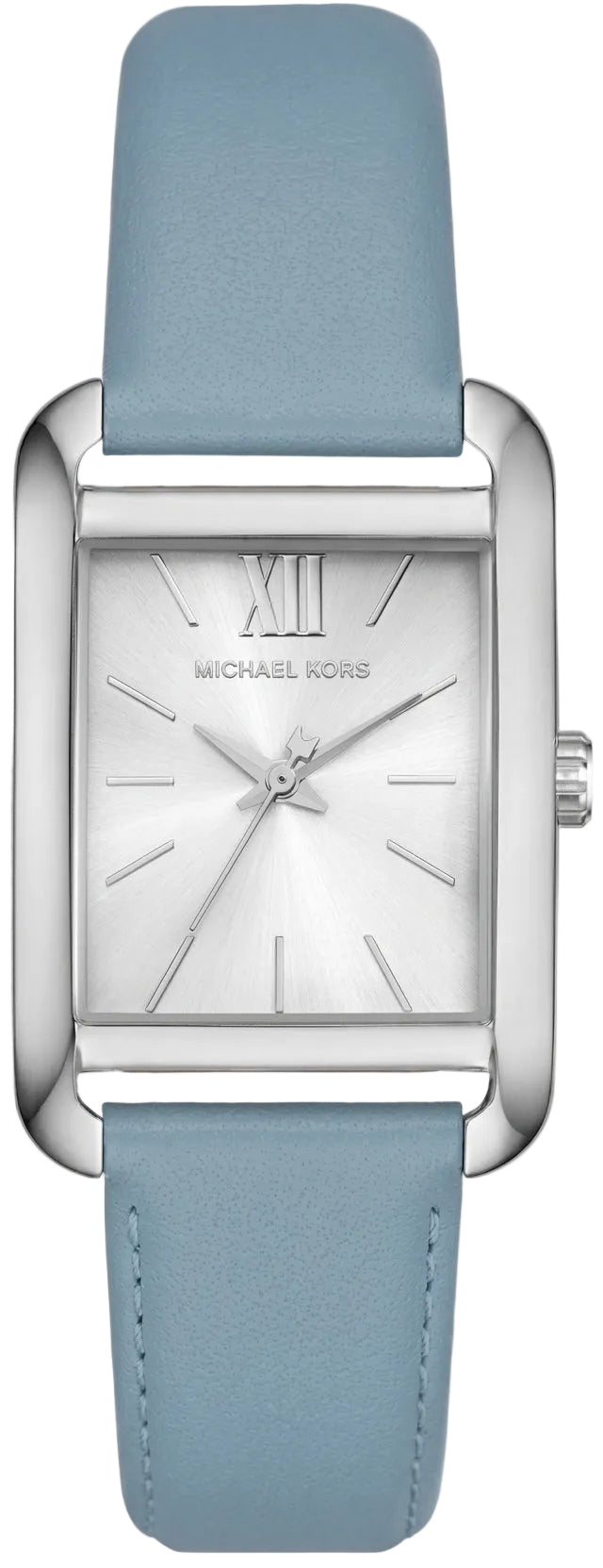 Michael Kors Petite Monroe Silver-Tone and Leather Women's Watch - MKO1061