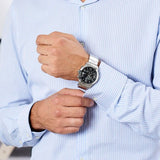 Guess Chrono Black Dial Silver Men's Watch W0668G3