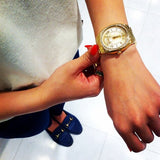 Michael Kors Bryn Gold Dial Stainless Steel Ladies Watch MK6134 Water resistance: 50 meters / 165 feet