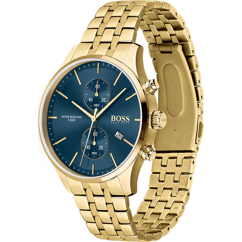 Hugo Boss Associate Gold Chronograph Men's Watch 1513841 - Big Daddy Watches #2