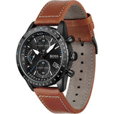 Hugo Boss Pilot Edition Brown Leather Men's Watch 1513851 - Big Daddy Watches #2