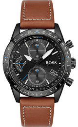 Hugo Boss Pilot Edition Brown Leather Men's Watch  1513851 - Big Daddy Watches
