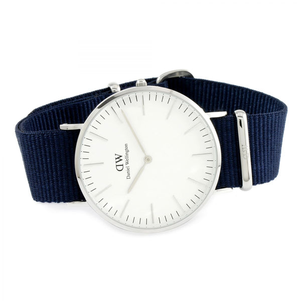 Daniel Wellington White Classic Bayswater 40mm Men's Silver Watch DW00100276 - Big Daddy Watches